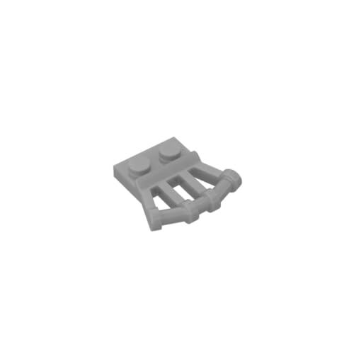Gobricks 92692 Scharnierplatte Spezial 1x2 mit abgewinkelten Griffen an der Seite, 10 Stück, GDS-771, kompatibel mit Lego Bausteinen, Farbe: flach, silber 073 Gobricks 92692 Scharnierplatte Spezial 1x2 mit abgewinkelten Griffen an der Seite, 10 Stück, GDS-771, kompatibel mit Lego Bausteinen, Farbe: flach, silber 073 von BrickBuddy