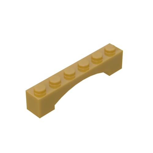 Gobricks 92950 Gewölbter Ziegelsteinbogen, 1 x 6, erhöhter Bogen, 10 Stück, GDS-679, kompatibel mit Lego Bausteinen, Farbe: Perlgold 035 Gobricks 92950 Gewölbter Ziegelsteinbogen, 1 x 6, erhöhter Bogen, 10 Stück, GDS-679, kompatibel mit Lego Bausteinen, Farbe: Perlgold 035 von BrickBuddy