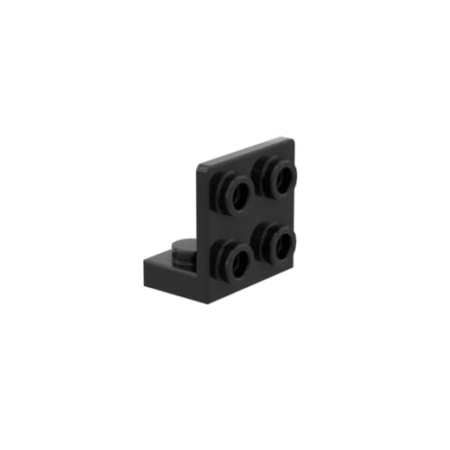 Gobricks 99207 Scharnierplattenhalterung, 1 x 2-2 x 2, umgekehrt, 50 Stück, GDS-642, kompatibel mit Lego Bausteinen, Farbe: Schwarz 080 von BrickBuddy
