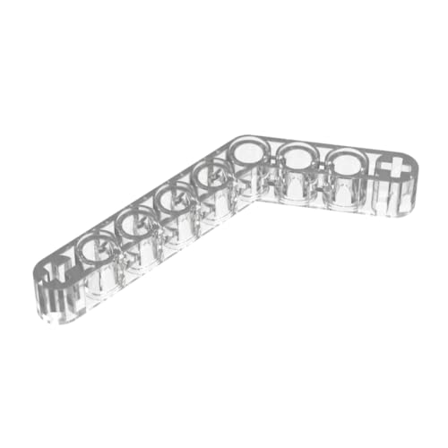 Gobricks GDS-672 Technic Beam 1 x 9 gebogen (6–4) dick, 50 Stück, kompatibel mit Lego 6629 42149, DIY-Teilen und MOC-Komponenten für große Ziegelmarken, Farbe: Transparent 40 von BrickBuddy