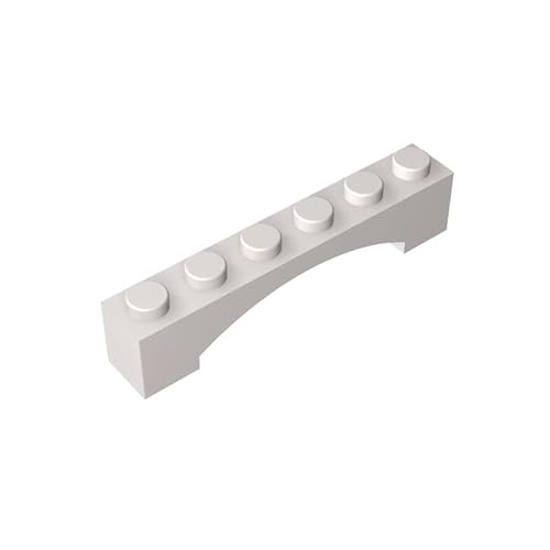 Gobricks GDS-679 Ziegelbogen, 1 x 6 erhöhter Bogen, 10 Stück, kompatibel mit Lego Spielzeug 92950 4620763, DIY-Teile und MOC-Komponenten für große Ziegelmarken, Farbe: Weiß 1 Gobricks GDS-679 Ziegelbogen, 1 x 6 erhöhter Bogen, 10 Stück, kompatibel mit Lego Spielzeug 92950 4620763, DIY-Teile und MOC-Komponenten für große Ziegelmarken, Farbe: Weiß 1 von BrickBuddy