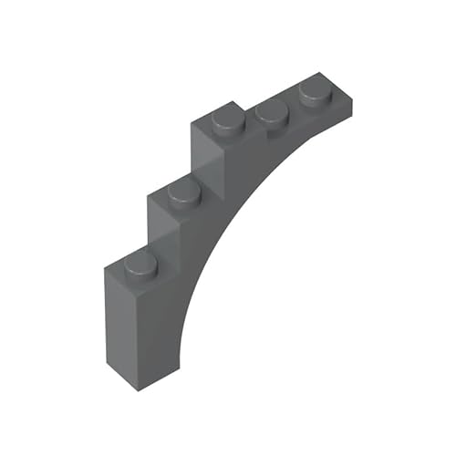Gobricks GDS-715 Ziegelbogen 1 x 5 x 4 (unregelmäßiger Bogen, erhöhte Unterseite Kreuzstützen), 10 Stück, kompatibel mit Lego Toy 14395, 2339, 76768, 30099, für die wichtigsten Ziegelmarken, Farbe: von BrickBuddy
