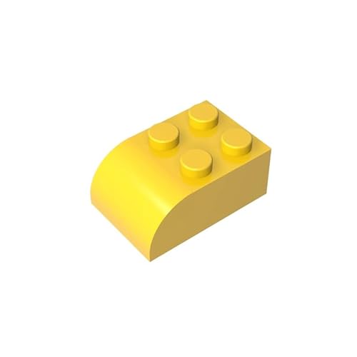 Gobricks GDS-722 Brick Curved 2 x 3 mit gebogener Oberseite, 50 Stück, kompatibel mit LEGO Toy 6215 DIY-Teilen und MOC-Komponenten für große Bausteinmarken, Farbe: Gelb, 24 Gobricks GDS-722 Brick Curved 2 x 3 mit gebogener Oberseite, 50 Stück, kompatibel mit LEGO Toy 6215 DIY-Teilen und MOC-Komponenten für große Bausteinmarken, Farbe: Gelb, 24 von BrickBuddy