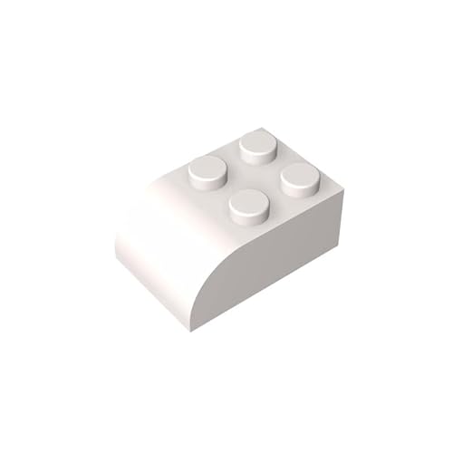 Gobricks GDS-722 Brick Curved 2 x 3 mit gebogener Oberseite, 50 Stück, kompatibel mit LEGO Toy 6215 DIY-Teilen und MOC-Komponenten für große Bausteinmarken, Farbe: Weiß 1 Gobricks GDS-722 Brick Curved 2 x 3 mit gebogener Oberseite, 50 Stück, kompatibel mit LEGO Toy 6215 DIY-Teilen und MOC-Komponenten für große Bausteinmarken, Farbe: Weiß 1 von BrickBuddy