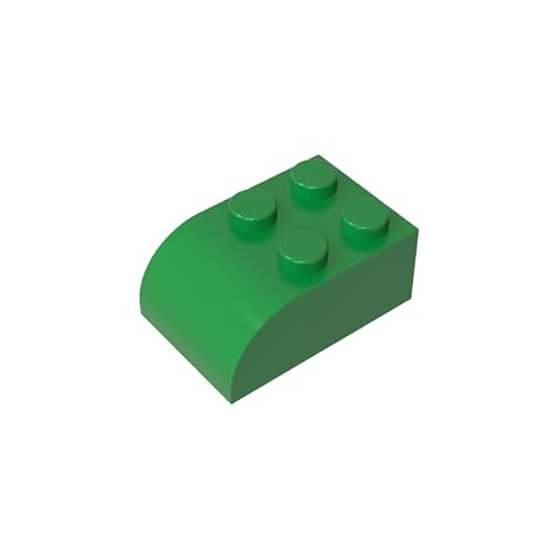 Gobricks GDS-722 Brick Curved 2 x 3 mit gebogener Oberseite, 50 Stück, kompatibel mit LEGO Toy 6215 DIY-Teilen und MOC-Komponenten für große Ziegelmarken, Farbe: Grün 28 Gobricks GDS-722 Brick Curved 2 x 3 mit gebogener Oberseite, 50 Stück, kompatibel mit LEGO Toy 6215 DIY-Teilen und MOC-Komponenten für große Ziegelmarken, Farbe: Grün 28 von BrickBuddy