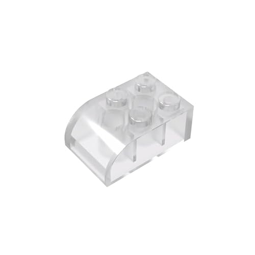 Gobricks GDS-722 Brick Curved 2 x 3 mit gebogener Oberseite, 50 Stück, kompatibel mit LEGO Toy 6215 DIY-Teilen und MOC-Komponenten für große Ziegelmarken, Farbe: Transparent 40 Gobricks GDS-722 Brick Curved 2 x 3 mit gebogener Oberseite, 50 Stück, kompatibel mit LEGO Toy 6215 DIY-Teilen und MOC-Komponenten für große Ziegelmarken, Farbe: Transparent 40 von BrickBuddy