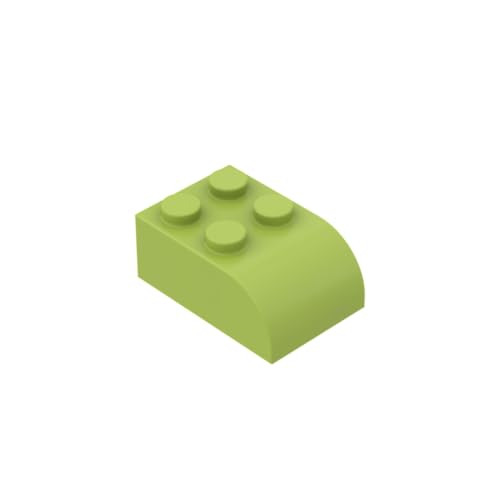 Gobricks GDS-722 Gebogener Ziegelstein mit gebogener Oberseite, 50 Stück, kompatibel mit LEGO 6215 DIY-Teilen und MOC-Komponenten für große Ziegelmarken, Farbe: Limette 119 Gobricks GDS-722 Gebogener Ziegelstein mit gebogener Oberseite, 50 Stück, kompatibel mit LEGO 6215 DIY-Teilen und MOC-Komponenten für große Ziegelmarken, Farbe: Limette 119 von BrickBuddy