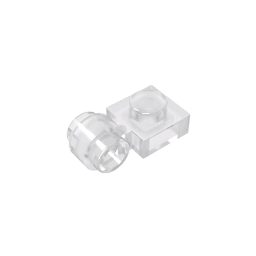 Gobricks GDS-812 Platte Spezial 1 x 1 mit Clip-Licht (dicker Ring), 50 Stück, kompatibel mit LEGO Toy 11458, DIY-Teilen und MOC-Komponenten für große Ziegelmarken, Farbe: Transparent 40 von BrickBuddy