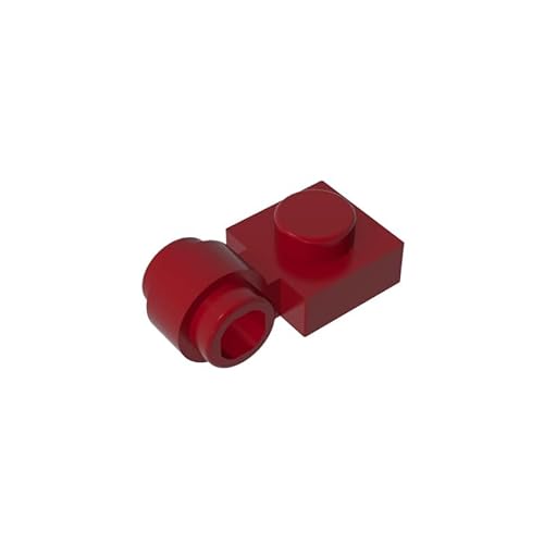 Gobricks GDS-812 Platte Spezial 1 x 1 mit Clip-Licht (dicker Ring), 50 Stück, kompatibel mit Lego Toy 11458, DIY-Teilen und MOC-Komponenten für große Ziegelmarken, Farbe: Dunkelrot 154 von BrickBuddy
