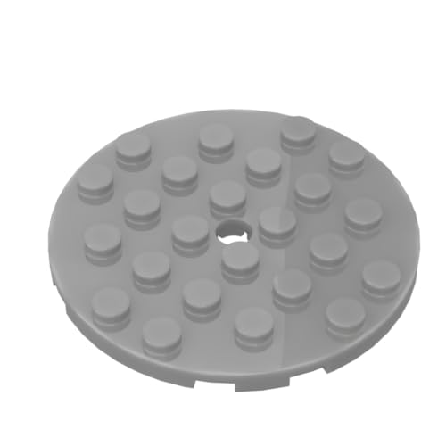 Gobricks GDS-843 Platte, rund, 15,2 x 15,2 cm, mit Loch, 10 Stück, kompatibel mit Lego Spielzeug, 11213, 6015349, 6187587, DIY-Teile und MOC-Komponenten für große Ziegelmarken, Farbe: flaches Silber Gobricks GDS-843 Platte, rund, 15,2 x 15,2 cm, mit Loch, 10 Stück, kompatibel mit Lego Spielzeug, 11213, 6015349, 6187587, DIY-Teile und MOC-Komponenten für große Ziegelmarken, Farbe: flaches Silber von BrickBuddy
