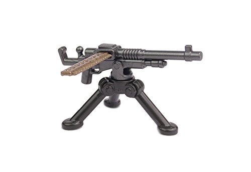 Brickarms WW1 WWI M1909 Hotchkiss Benet-Mercie MG mit Dreibein, Waffenset, Custom Waffen für Klemmbaustein Figuren von BricksStuff