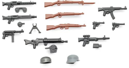 Brickarms WW2 Deutsches Waffenset V3 | 14 Teile | Custom Waffen für Klemmbaustein Figuren von BricksStuff