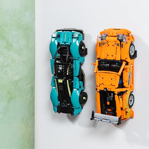 Brickify Wandhalterung kompatibel mit Lego Technic Cars | Wandhalterung Haken für Lego 42161 42151 42138 42153 42123 (2) von Brickify