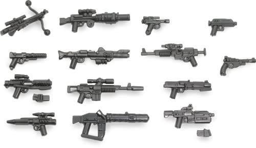 BrickArms Star Wars™ Blaster Revolution V2 Waffenset – 14-teiliges Sci-Fi Waffen-Set für Minifiguren – Hochwertige Custom Blaster, kompatibel mit Klemmbaustein-Figuren von BricksStuff
