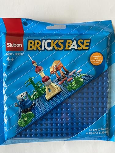 Bricks Base Sluban M38-B0832, Baustein-Grundplatte, 16 cm x 16 cm, Blau, M38-B0832-E Bricks Base Sluban M38-B0832, Baustein-Grundplatte, 16 cm x 16 cm, Blau, M38-B0832-E von Bricksbase