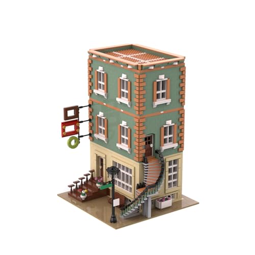 Bricksdiytoy Architecture Dreistöckiger Rahmen-Shop Straßenszene Bausatz, 3636 Teile Architekturmodell mit Spiraltreppe & Werkstatt, Modulare Büro-Deko & Sammlerstück für Erwachsene Bricksdiytoy Architecture Dreistöckiger Rahmen-Shop Straßenszene Bausatz, 3636 Teile Architekturmodell mit Spiraltreppe & Werkstatt, Modulare Büro-Deko & Sammlerstück für Erwachsene von Bricksdiytoy