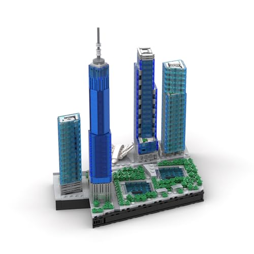 Bricksdiytoy Architecture World Trade Center New York Klemmbausteine Baustein, 1:2000 Modular Haus Modellbausatz, Entworfen von bru_bri_mocs, MOC Gebäude Haus Geschenk für Erwachsene-1593 Teile Bricksdiytoy Architecture World Trade Center New York Klemmbausteine Baustein, 1:2000 Modular Haus Modellbausatz, Entworfen von bru_bri_mocs, MOC Gebäude Haus Geschenk für Erwachsene-1593 Teile von Bricksdiytoy