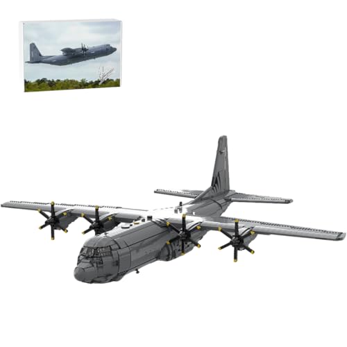 Bricksdiytoy C-130J-30 Militärflugzeug-Bausatz, TranGiaPhat Lizenzdesign mit 5413 Teilen & 4 Motorisierten Propellern, Detailliertes Luftfahrtmodell für Display & Sammler, Geschenk ab 16 Jahren Bricksdiytoy C-130J-30 Militärflugzeug-Bausatz, TranGiaPhat Lizenzdesign mit 5413 Teilen & 4 Motorisierten Propellern, Detailliertes Luftfahrtmodell für Display & Sammler, Geschenk ab 16 Jahren von Bricksdiytoy