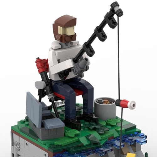 Bricksdiytoy Fishing Simulation Street Scene Building Blocks Set mit beweglichen Elementen, Realistischer Angelmechanik – Deko für Zuhause/Büro, Geschenk für Erwachsene & Sammler-1074 Teile Bricksdiytoy Fishing Simulation Street Scene Building Blocks Set mit beweglichen Elementen, Realistischer Angelmechanik – Deko für Zuhause/Büro, Geschenk für Erwachsene & Sammler-1074 Teile von Bricksdiytoy