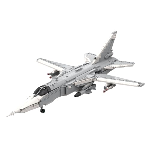 Bricksdiytoy Fully Armed SU-24M Kampfflugzeug Bausatz, Darth Revan 04 Design mit Verstellbaren Schwenkflügeln & 20+ Waffenmodulen, Detailliertes Militärmodell für Sammler & Deko-2295 Teile Bricksdiytoy Fully Armed SU-24M Kampfflugzeug Bausatz, Darth Revan 04 Design mit Verstellbaren Schwenkflügeln & 20+ Waffenmodulen, Detailliertes Militärmodell für Sammler & Deko-2295 Teile von Bricksdiytoy