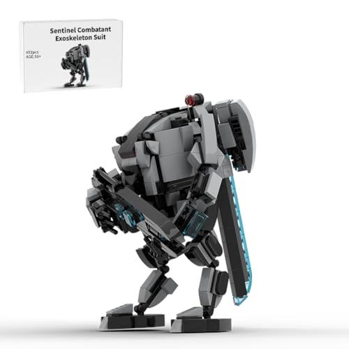 Bricksdiytoy Infanterie-Bausteine Bausatz, Antony07 Design Futuristisches Kampfanzug-Modell mit Schwerer Blasterkanone, 452 Teile Roboterrüstung Sammler-Set für Erwachsene Geschenke Bricksdiytoy Infanterie-Bausteine Bausatz, Antony07 Design Futuristisches Kampfanzug-Modell mit Schwerer Blasterkanone, 452 Teile Roboterrüstung Sammler-Set für Erwachsene Geschenke von Bricksdiytoy