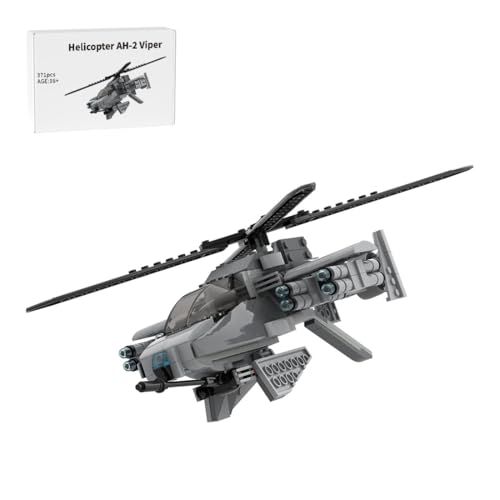Bricksdiytoy Kampfhubschrauber AH-2 Viper Bausatz – Antony07 Design mit Drehbarem Plasma-Geschützturm & Einziehbarem Fahrwerk, Sammlerset & Tisch-Deko für Erwachsene-731 Teile Bricksdiytoy Kampfhubschrauber AH-2 Viper Bausatz – Antony07 Design mit Drehbarem Plasma-Geschützturm & Einziehbarem Fahrwerk, Sammlerset & Tisch-Deko für Erwachsene-731 Teile von Bricksdiytoy