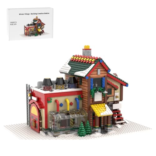 Bricksdiytoy Klemmbausteine Winterdorf Creation Station Bausatz 2456 - Teile Offizielles Department 56 North Pole Design, Modulares Weihnachtsdorf, Kompatibel - Sammlerset für Erwachsene Bricksdiytoy Klemmbausteine Winterdorf Creation Station Bausatz 2456 - Teile Offizielles Department 56 North Pole Design, Modulares Weihnachtsdorf, Kompatibel - Sammlerset für Erwachsene von Bricksdiytoy