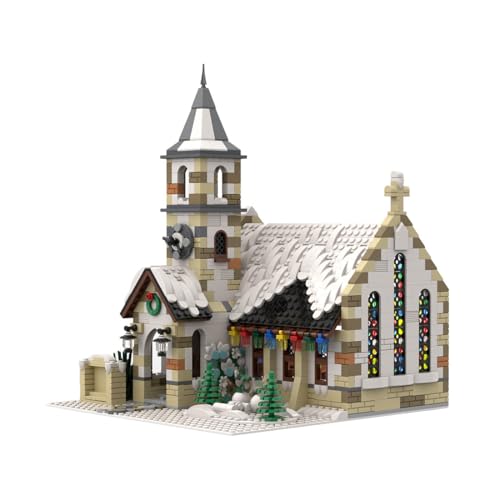 Bricksdiytoy MOC-147549 Winter Country Church Modell - 1769 Teile Architektur Bausatz mit BigBobsBricks Design, Kompatibel mit Markenbausteinen, Ideal für Weihnachtsdorf & Sammlergeschenk Bricksdiytoy MOC-147549 Winter Country Church Modell - 1769 Teile Architektur Bausatz mit BigBobsBricks Design, Kompatibel mit Markenbausteinen, Ideal für Weihnachtsdorf & Sammlergeschenk von Bricksdiytoy