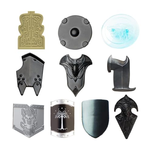 Bricksdiytoy Mittelalter Shields Set, Mehrstilige Shields mit Kann beliebig zusammengebaut Werden, Hohe Qualität ABS & QR-Anleitung für Diorama & Sammlerschau-10 Teile Bricksdiytoy Mittelalter Shields Set, Mehrstilige Shields mit Kann beliebig zusammengebaut Werden, Hohe Qualität ABS & QR-Anleitung für Diorama & Sammlerschau-10 Teile von Bricksdiytoy