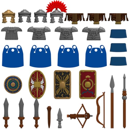 Bricksdiytoy Mittelalterliche Schwer Gepanzerte Ritterrüstung Bausteine Set, Hochdetaillierte Armeeausrüstung mit Helmrüstung, Schild & Waffen, Hochwertige Sammler-Set für Erwachsene, 31Teile Bricksdiytoy Mittelalterliche Schwer Gepanzerte Ritterrüstung Bausteine Set, Hochdetaillierte Armeeausrüstung mit Helmrüstung, Schild & Waffen, Hochwertige Sammler-Set für Erwachsene, 31Teile von Bricksdiytoy