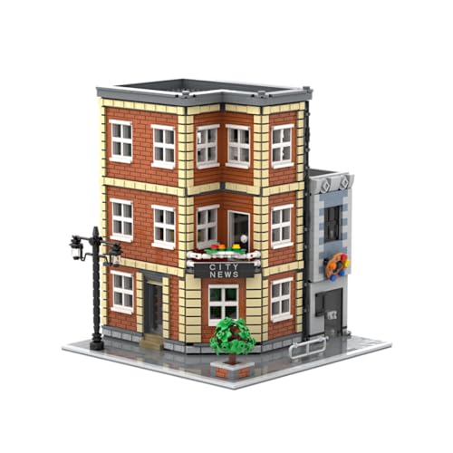Bricksdiytoy Modulares Straßenszenen-SetStadtnachrichtenabteilung & Donut-Shop-Br1ckD3sign-Lizenzmodell mit 3524 Teilen, 6 separaten Modulen & QR-Anleitung, Deko für Modellbau-Projekte Bricksdiytoy Modulares Straßenszenen-SetStadtnachrichtenabteilung & Donut-Shop-Br1ckD3sign-Lizenzmodell mit 3524 Teilen, 6 separaten Modulen & QR-Anleitung, Deko für Modellbau-Projekte von Bricksdiytoy