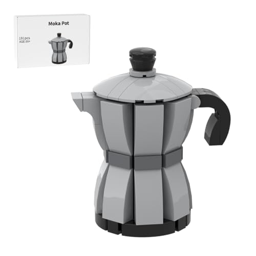 Bricksdiytoy Moka Pot Küchen Bauset-SKABRAM Design mit 191 Präzisionsteilen, Kompatibel mit Markenbausteinen & PDF-Anleitung, Deko für Küche oder Sammlervitrinen-MOC-197304 Bricksdiytoy Moka Pot Küchen Bauset-SKABRAM Design mit 191 Präzisionsteilen, Kompatibel mit Markenbausteinen & PDF-Anleitung, Deko für Küche oder Sammlervitrinen-MOC-197304 von Bricksdiytoy