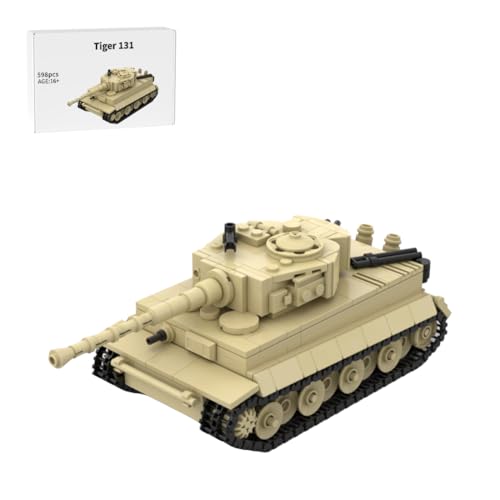 Bricksdiytoy Tiger Panzer Modellbausatz 1:45 – Historisch Genauer Militärbausatz mit Drehbarem Turm & Kettenantrieb, 598 Teile Sammler-Set für Panzer Enthusiasten Bricksdiytoy Tiger Panzer Modellbausatz 1:45 – Historisch Genauer Militärbausatz mit Drehbarem Turm & Kettenantrieb, 598 Teile Sammler-Set für Panzer Enthusiasten von Bricksdiytoy