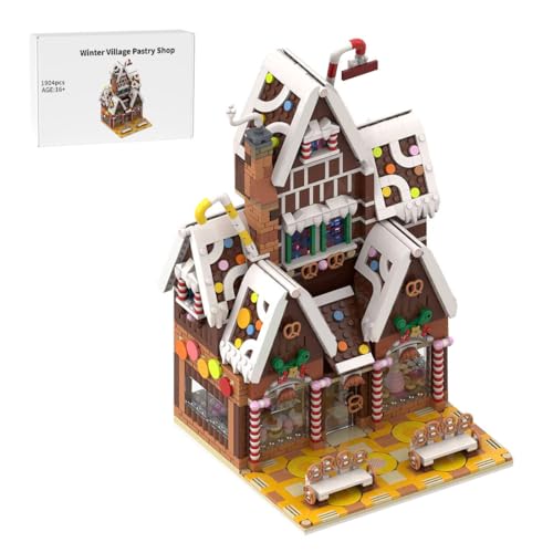 Bricksdiytoy Winter Village Pastry Shop Baustein Set-Originaldesign von fraccalvieri, Premium Klemmbausteine mit Backstube & Wohnbereich, Modulares Gebäude für Erwachsene & Sammler-1904 Teile Bricksdiytoy Winter Village Pastry Shop Baustein Set-Originaldesign von fraccalvieri, Premium Klemmbausteine mit Backstube & Wohnbereich, Modulares Gebäude für Erwachsene & Sammler-1904 Teile von Bricksdiytoy