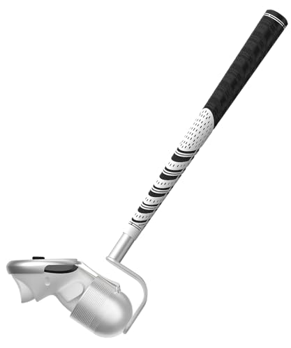 BRICOK VR Golfschläger kompatibel mit Meta Quest 3/Meta Quest 3S, 90-Grad-Entsperrsignal-Aluminium-Aufsatz mit 1:1 geformtem Controller-Becher, rechts von Bricok
