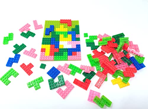 Bausteine Tetris IQ Puzzle Geschicklichkeitsspiel Puzzle Spiel für Kinder, 89 teilig von Brigamo