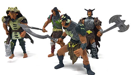 Brigamo 4 Stück Orks Figuren Set, Actionfiguren inkl. Waffen Brigamo 4 Stück Orks Figuren Set, Actionfiguren inkl. Waffen von Brigamo