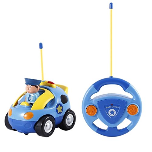 Brigamo ✋ Ferngesteuertes Auto Polizeiauto Kleinkinder Rennauto Spielzeugauto Kleinkind Spielzeug mit Licht und Sound ✋ von Brigamo