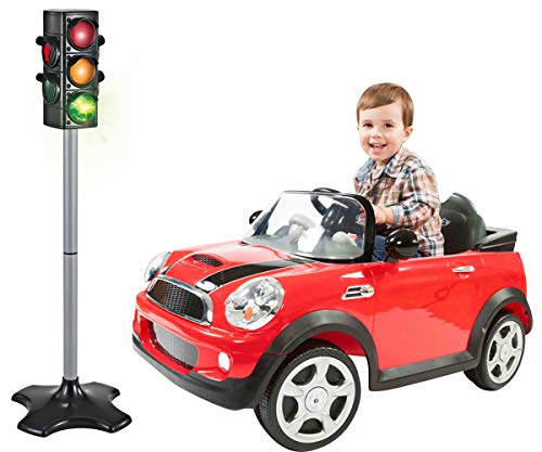 Brigamo Spielzeug Ampel mit Lichtwechsel für Auto- und Fußgängerverkehr von Brigamo