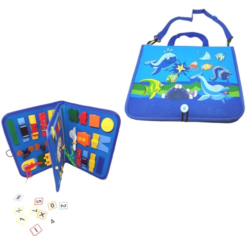 Busy Board Motorikspielzeug in Deutsch, Quiet Bock Montessori Spielzeug ab 1 Jahr Busy Board Motorikspielzeug in Deutsch, Quiet Bock Montessori Spielzeug ab 1 Jahr von Brigamo