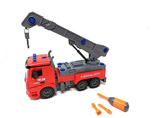 【𝙋𝙧𝙞𝙢𝙚 𝘿𝙚𝙖𝙡】 Feuerwehr Spielzeugauto, Feuerwehrauto zum zusammenschrauben, 34 teiliger Bausatz 【𝙋𝙧𝙞𝙢𝙚 𝘿𝙚𝙖𝙡】 Feuerwehr Spielzeugauto, Feuerwehrauto zum zusammenschrauben, 34 teiliger Bausatz von Brigamo