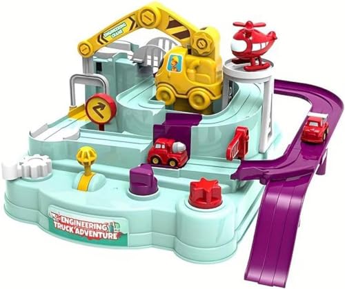 【𝙋𝙧𝙞𝙢𝙚 𝘿𝙚𝙖𝙡】 Premium Anfänger Baustelle Labyrinth Spiel mit Spielzeugautos, Geschicklichkeitsspiel Kinder von Brigamo