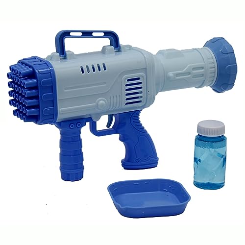 【𝙋𝙧𝙞𝙢𝙚 𝘿𝙚𝙖𝙡】 Seifenblasen Gatling Bazooka Seifenblasenpistole, Seifenblasenmaschine inkl. Seifenblasen Nachfüllflasche von Brigamo