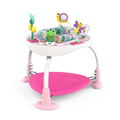 Bright Starts Bounce Bounce Baby™ 2-in-1 Spieltrampolin & Tisch, rosa von Bright Starts