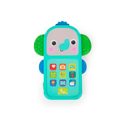 Bright Starts Elephone Spielzeugtelefon für Mini-Me-Spaß mit Musik und spielerischen Soundeffekten, Unisex, ab 6 Monaten von Bright Starts