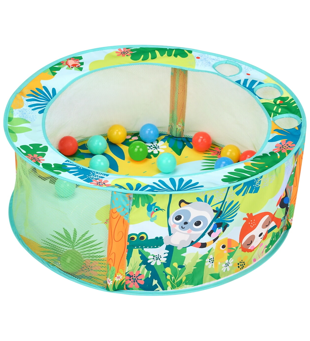 Bright Starts Faltbar Bällebad - Rowdy Rainforest - Bright Starts - One Size - Bällebad von Bright Starts