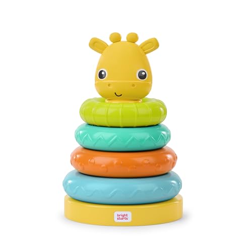 Bright Starts Giraffen-Turm-Stapelspielzeug, Mehrfarbig, Unisex, ab 6 Monaten, Baby-Stapelspielzeug und Sensorik Spielzeug für Babys Bright Starts Giraffen-Turm-Stapelspielzeug, Mehrfarbig, Unisex, ab 6 Monaten, Baby-Stapelspielzeug und Sensorik Spielzeug für Babys von Bright Starts