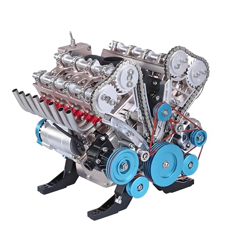 BrightBud 1:3 V8 Motor Modellbausatz, Verbrennungsmotor Simulation Elektrische Modell aus Metall, DIY-Auto-Motor-Modellbausatz, pädagogisches Experiment für Erwachsene, 500+ Teile BrightBud 1:3 V8 Motor Modellbausatz, Verbrennungsmotor Simulation Elektrische Modell aus Metall, DIY-Auto-Motor-Modellbausatz, pädagogisches Experiment für Erwachsene, 500+ Teile von BrightBud