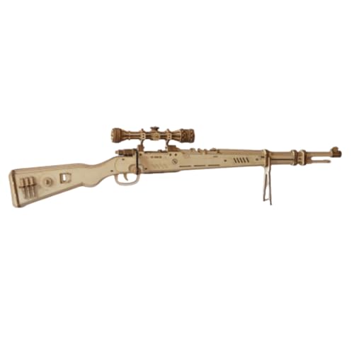 BrightBud 3D Holzpuzzle Erwachsene, 3D Holzmodell Karabiner 98k Steampunk Gewehr, Wood Sturmgewehr mit Gummiband-Abschussfunktion, Geschenk für Teenager, Dark Night Edition BrightBud 3D Holzpuzzle Erwachsene, 3D Holzmodell Karabiner 98k Steampunk Gewehr, Wood Sturmgewehr mit Gummiband-Abschussfunktion, Geschenk für Teenager, Dark Night Edition von BrightBud