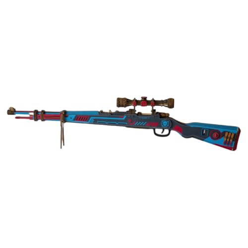 BrightBud 3D Holzpuzzle Erwachsene, 3D Holzmodell Karabiner 98k Steampunk Gewehr, Wood Sturmgewehr mit Gummiband-Abschussfunktion, Geschenk für Teenager, Dark Night Edition BrightBud 3D Holzpuzzle Erwachsene, 3D Holzmodell Karabiner 98k Steampunk Gewehr, Wood Sturmgewehr mit Gummiband-Abschussfunktion, Geschenk für Teenager, Dark Night Edition von BrightBud